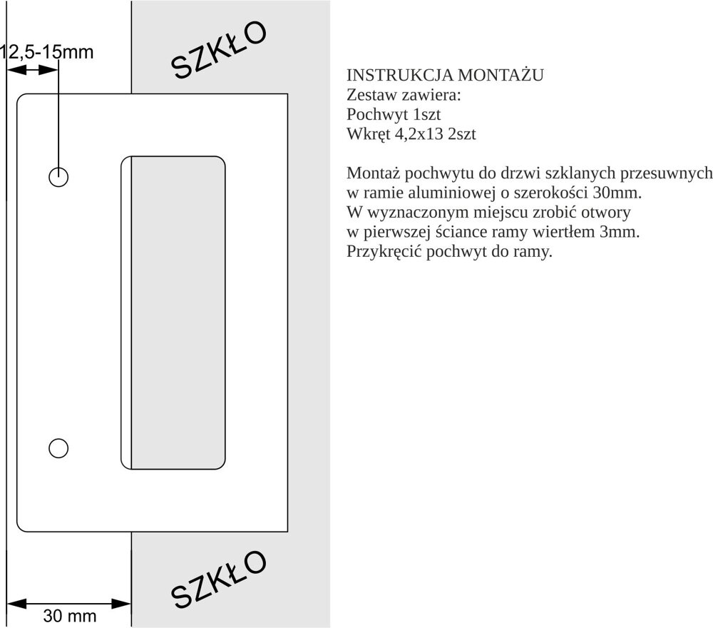 DRZWI PRZESUWNE SYSTEM ALUMINIUM CZARNE (9 PÓL)