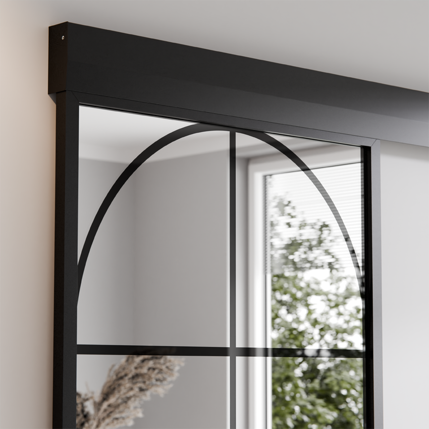 SLIDING DOOR ALUMINUM LOFT MIRROR (9 FIELDS)