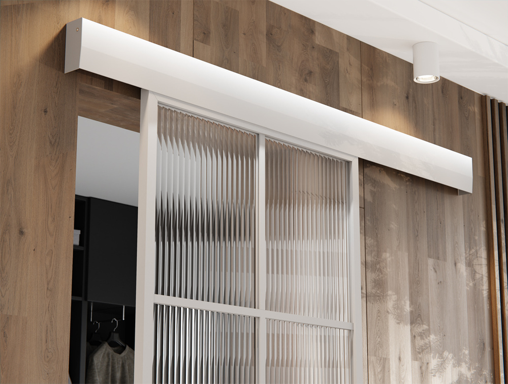 Sliding doors SYSTEM 100X210 ALUMINIUM BLACK SATIN (8 KINDS) Sieve