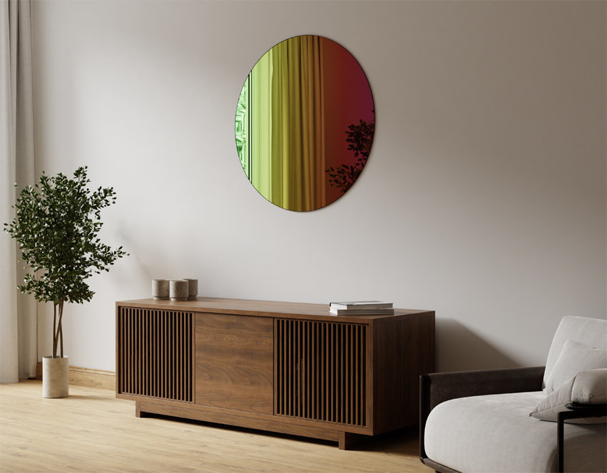 LUSTRO OKRĄGŁE TĘCZOWE 50 RAINBOW