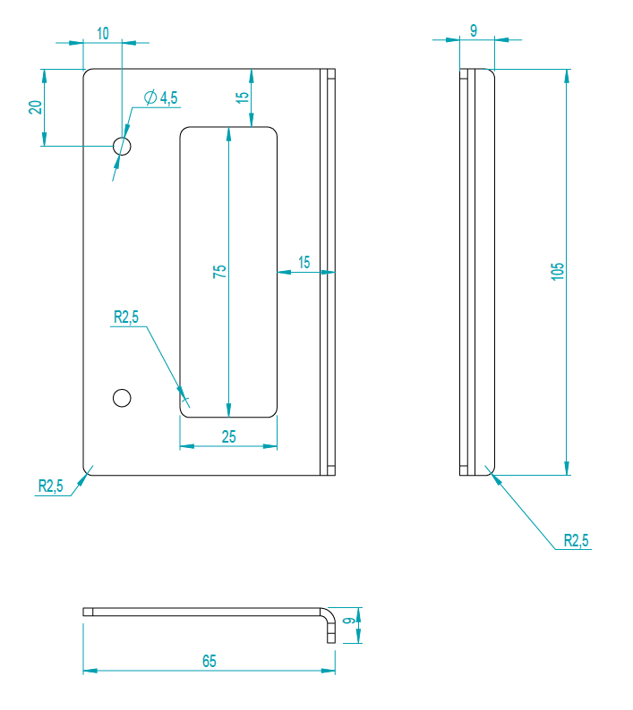 Sliding doors 100X210 SYSTEM ALUMINIUM BLACK FLOAT (12 KINDS) Sieve